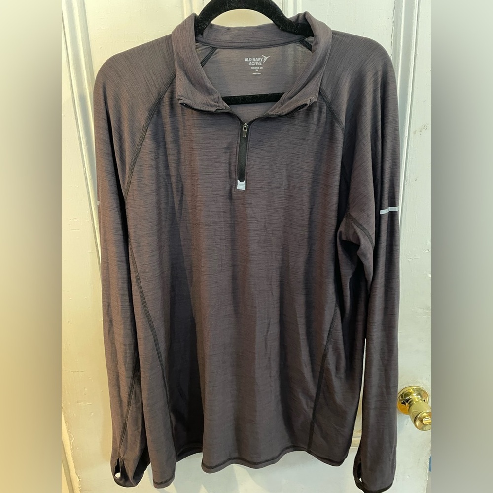 Old Navy Charcoal Quarter-Zip Pullover